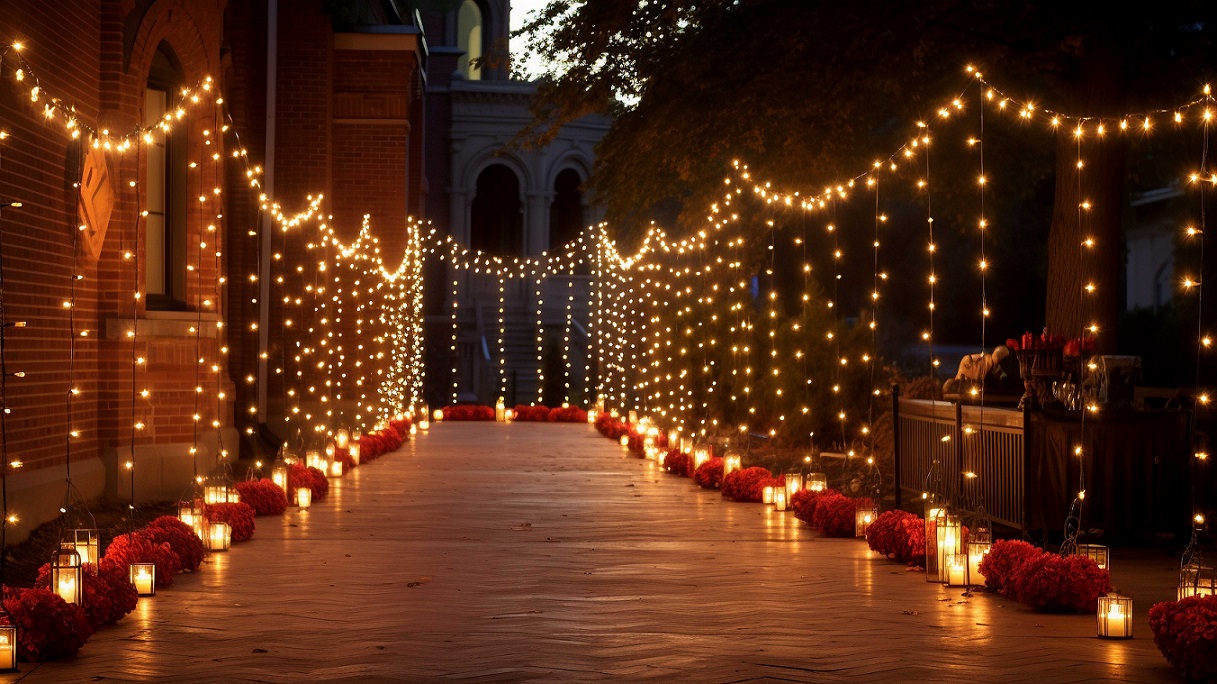 lighting decoration for entrance